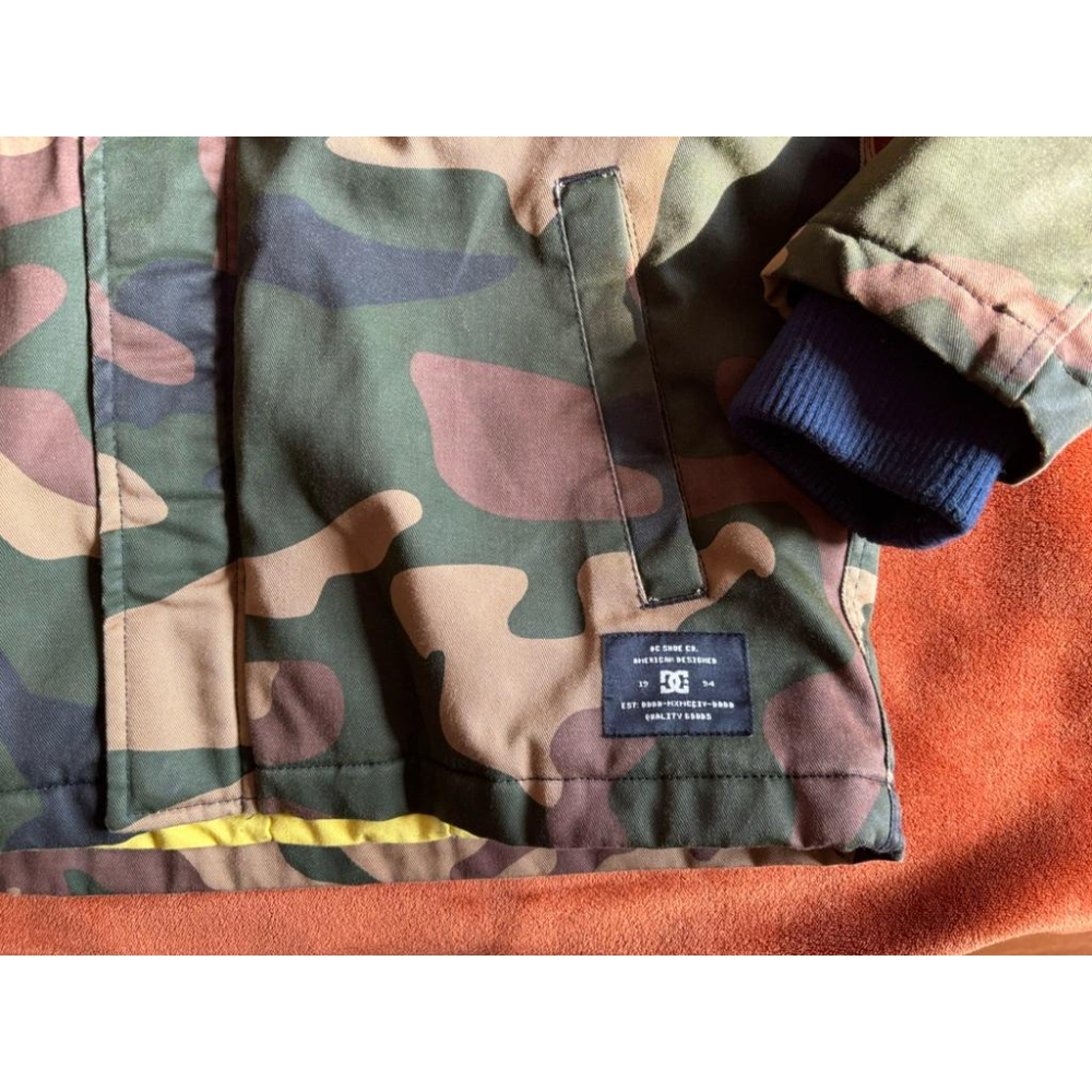 二手滑板大牌DC迷彩滑雪服外套 SZ S-細節圖2