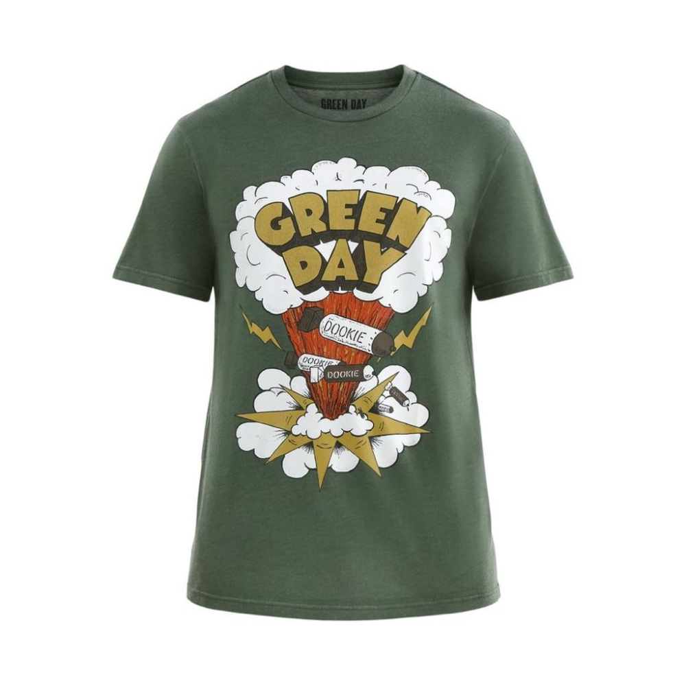全新Green Day 年輕歲月合唱團Dookie短T SZ L/XL-細節圖4