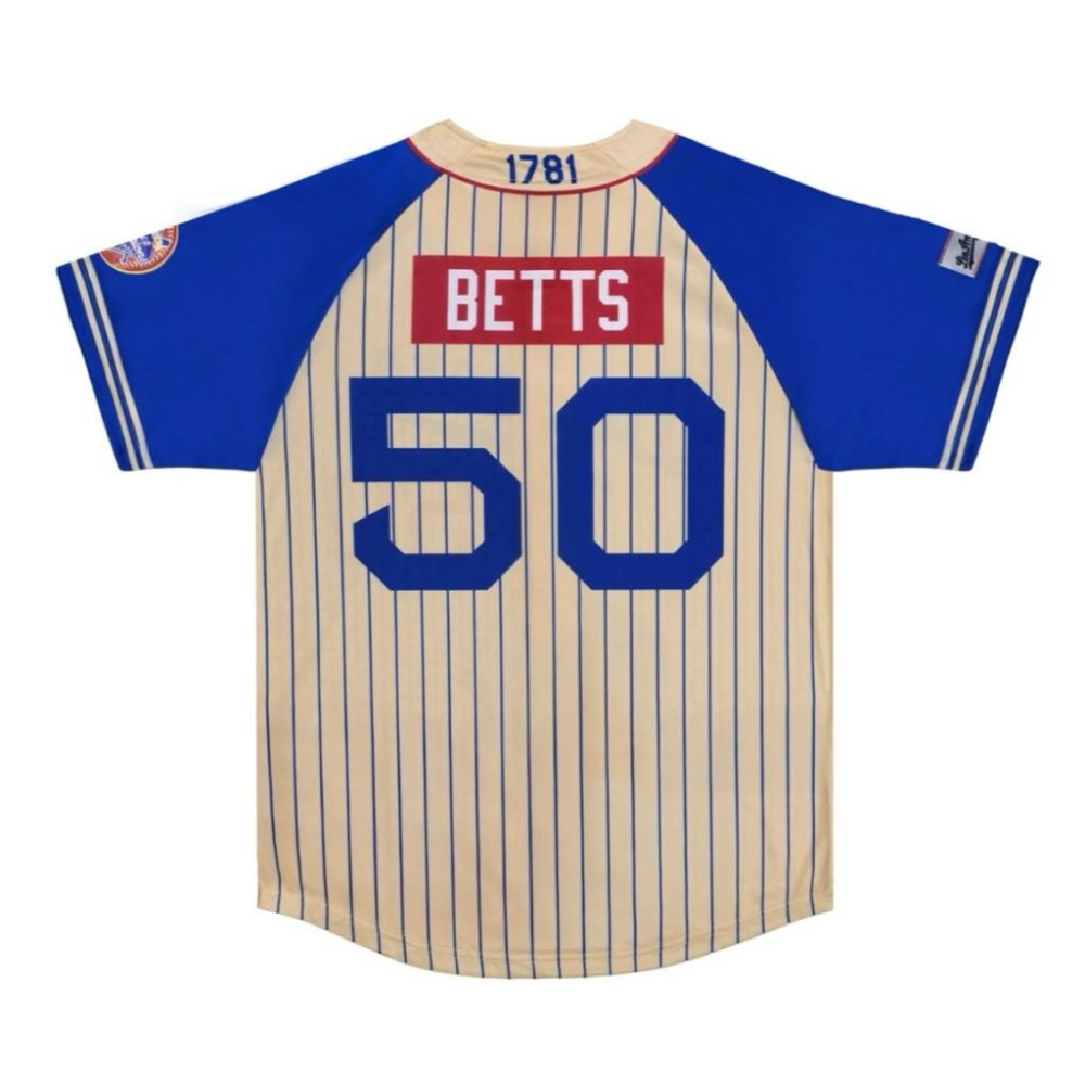 全新洛杉磯道奇LA Dodgers  Black Heritage Night Mookie Betts棒球球衣M/XL-細節圖2