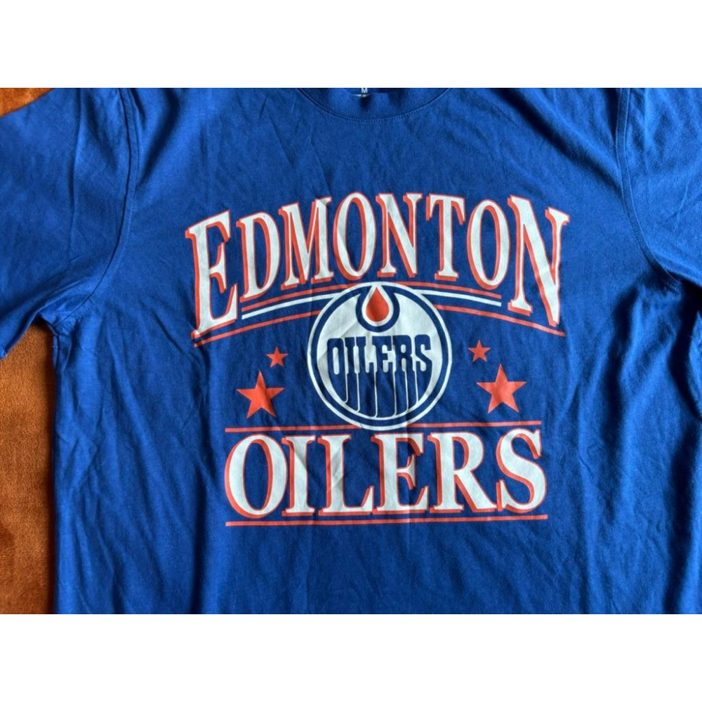 全新NHL STARTER EDMONTON OILERS艾德蒙特短T SZ M-細節圖2