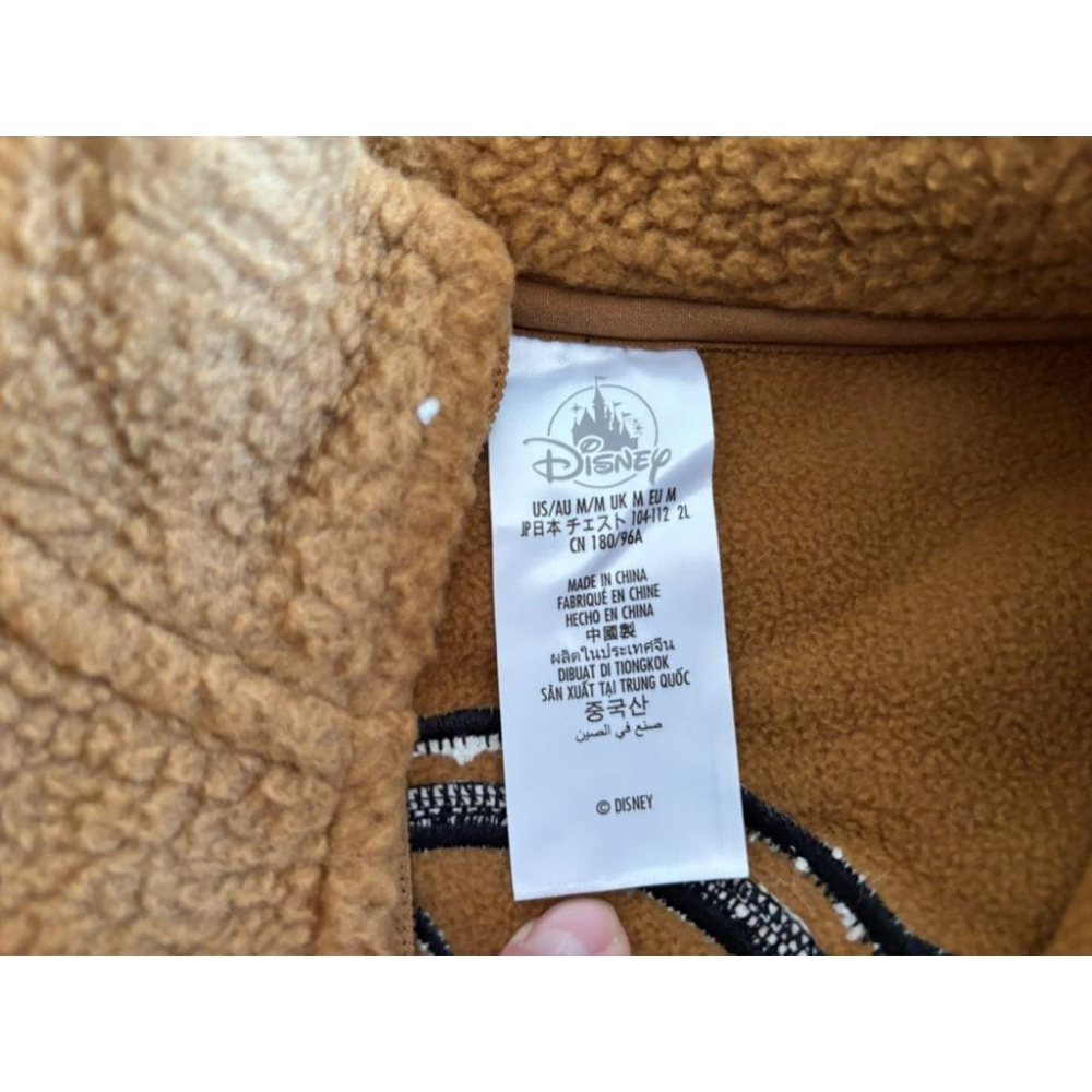 全新白雪公主Disney Snow White Grumpy Sherpa Pullover刷毛大學T SZ M-細節圖3