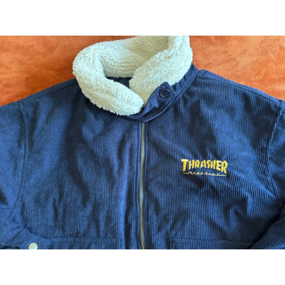 二手日版西海岸滑板大牌Thrasher外套 SZ L-細節圖2