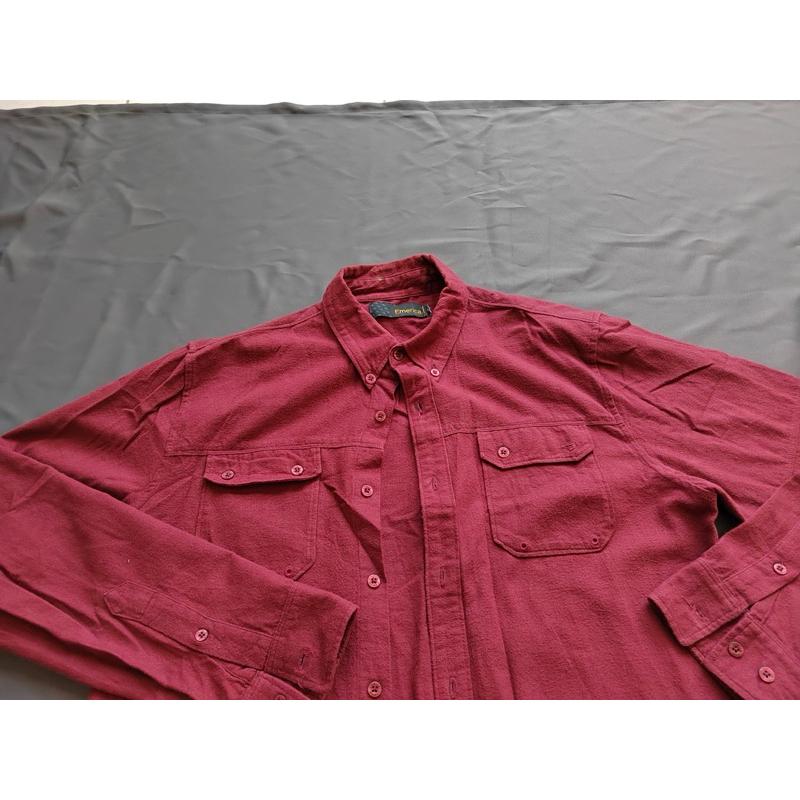 【K1】二手西海岸滑板大牌Emerica 素面襯衫 SZ M-細節圖2