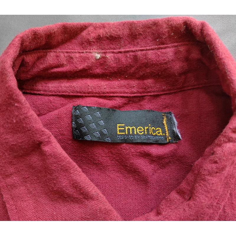 【K1】二手西海岸滑板大牌Emerica 素面襯衫 SZ M-細節圖3
