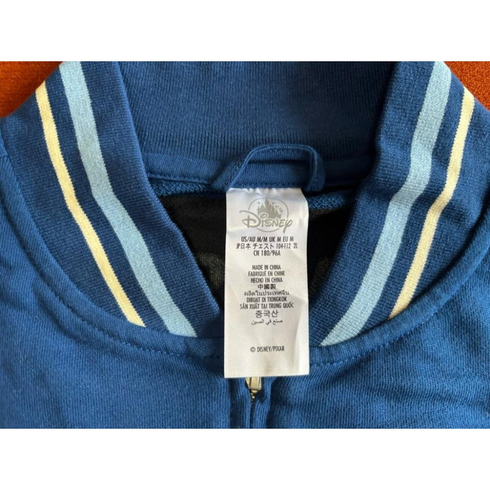 全新迪士尼Disney怪獸大學Monsters University Varsity Jacket棒球外套 SZ M-細節圖7