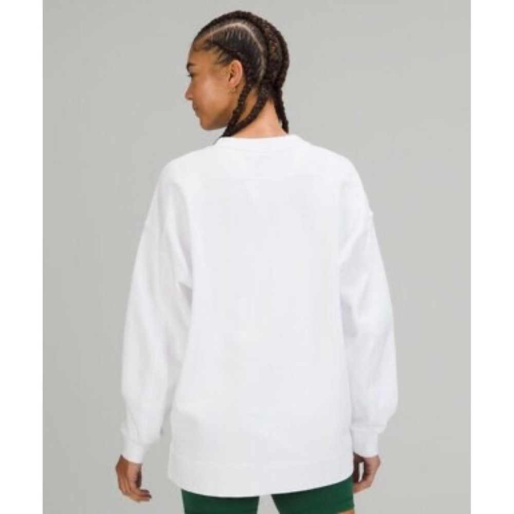 二手lululemon Perfectly Oversized Crew 大學T LW3EYVS SZ 6-細節圖3