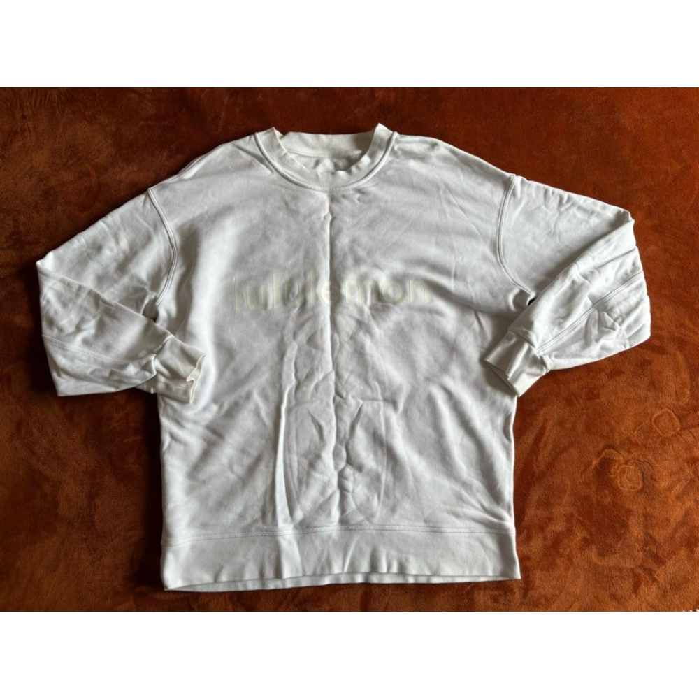 二手lululemon Perfectly Oversized Crew 大學T LW3EYVS SZ 6-細節圖5