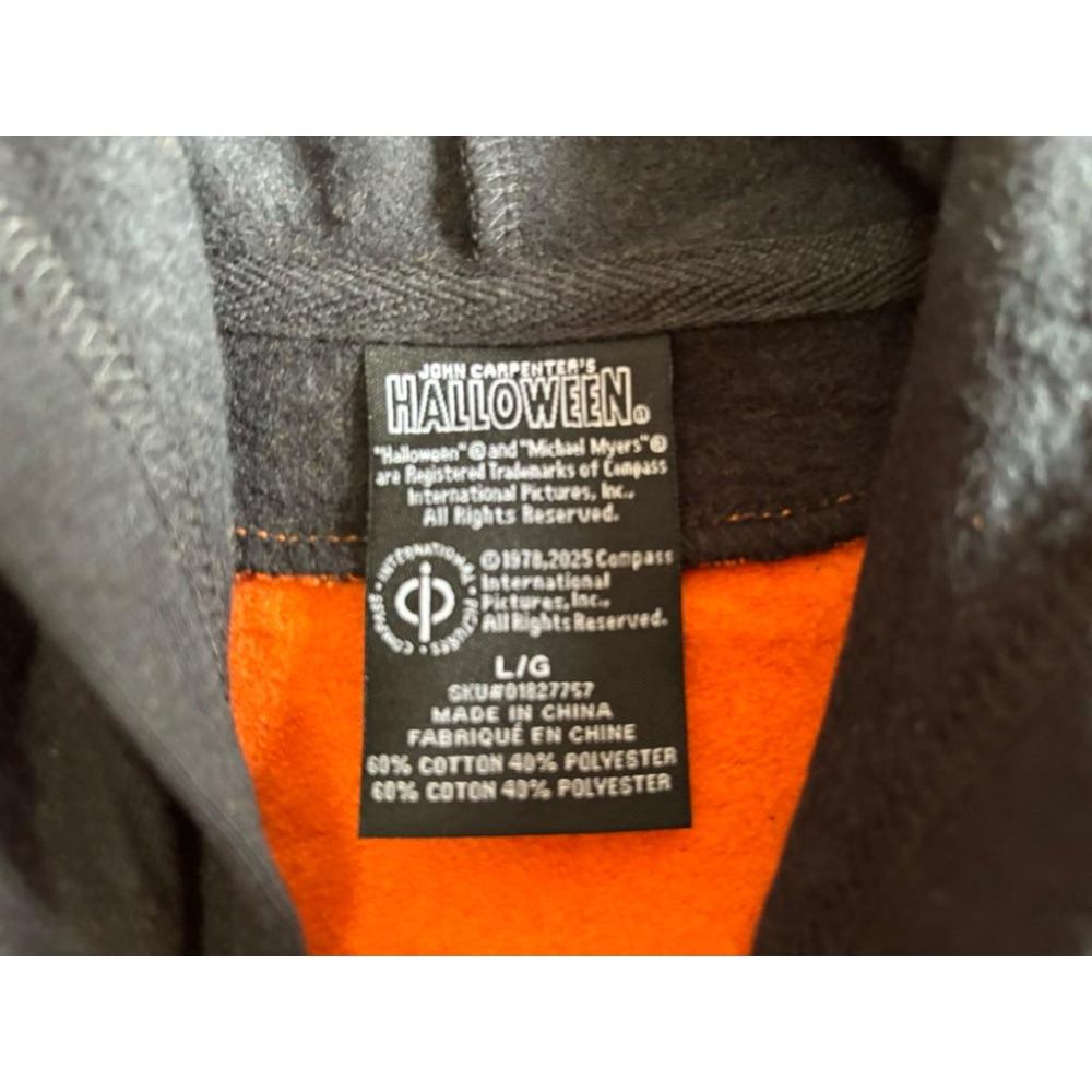 全新Michael Myers Haddonfield Hockey Hoodie Halloween帽T SZ L-細節圖6