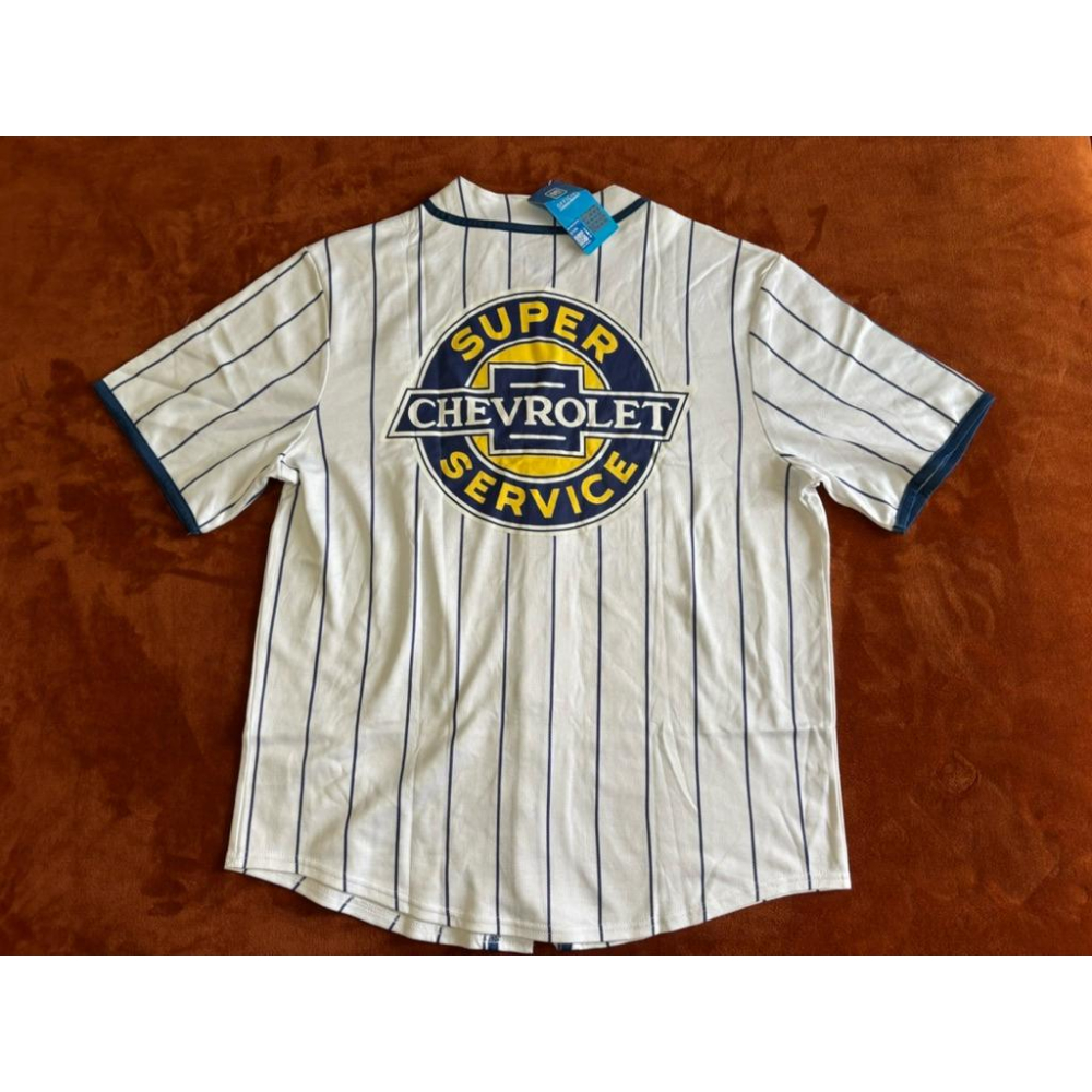 全新雪弗蘭Chevrolet直條紋棒球球衣  SZ L-細節圖4