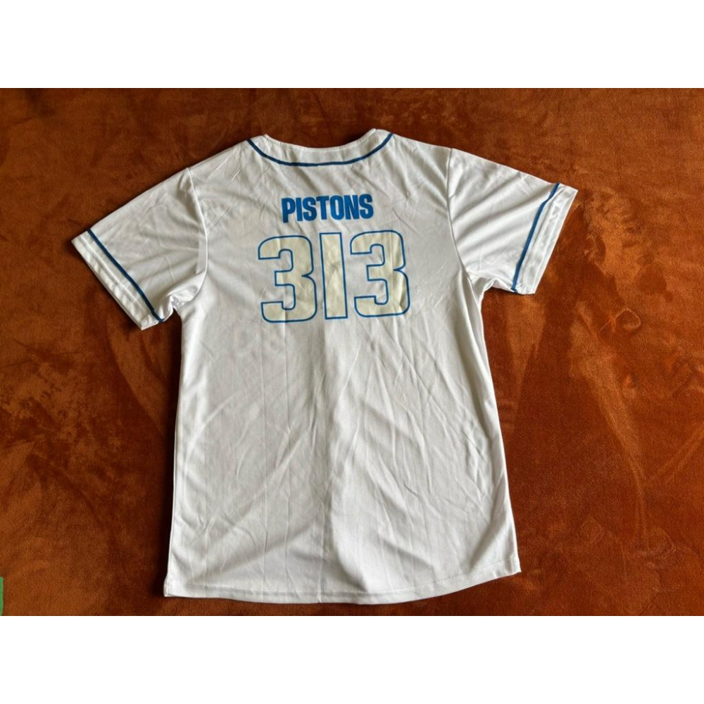 全新底特律活塞Detroit Pistons Hebrew希伯來文 313棒球球衣 SZ L-細節圖4