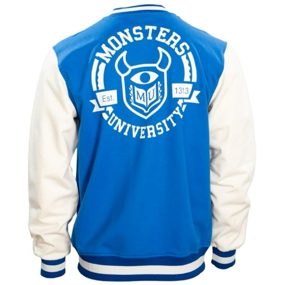 全新迪士尼怪獸大學Mad Engine Monsters University Varsity Jacket棒球外套 L-細節圖3