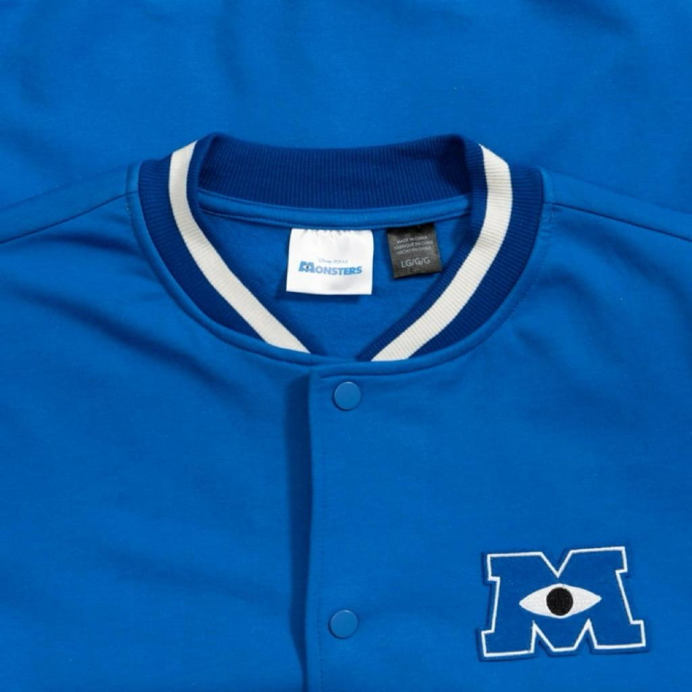 全新迪士尼怪獸大學Mad Engine Monsters University Varsity Jacket棒球外套 L-細節圖5