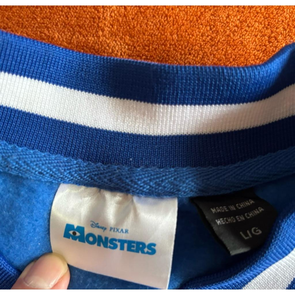 全新迪士尼怪獸大學Mad Engine Monsters University Varsity Jacket棒球外套 L-細節圖9
