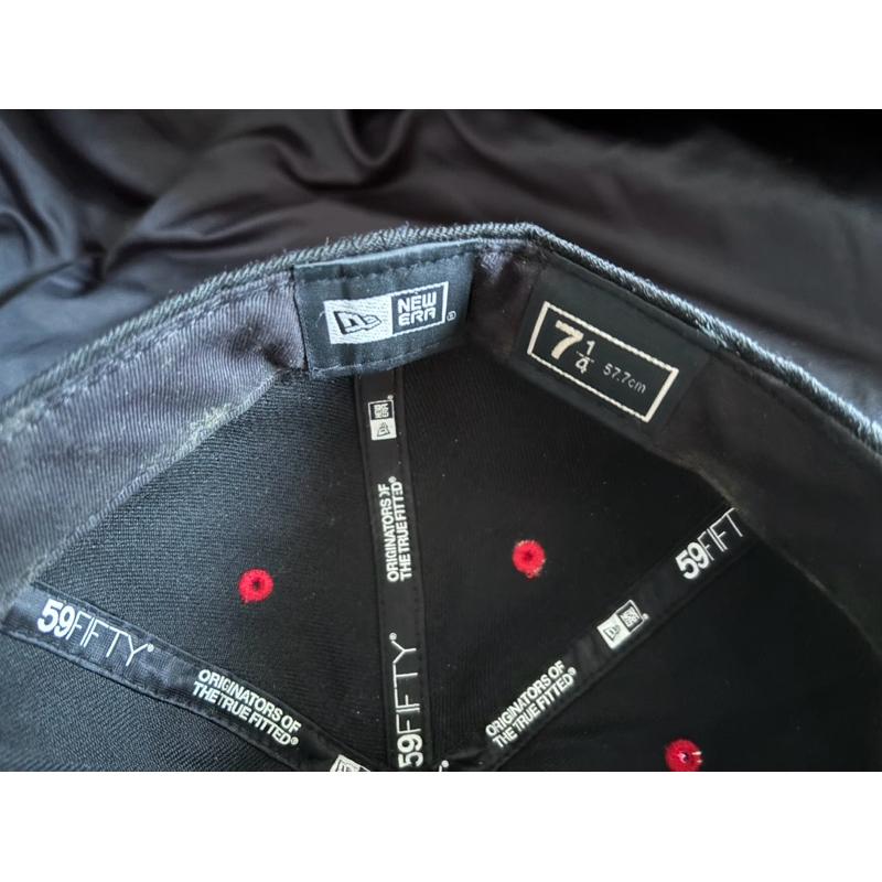 二手古著Vintage New Era滑板大牌Red Dragon紅中RDS全封棒球帽SZ 7 1/4-細節圖4