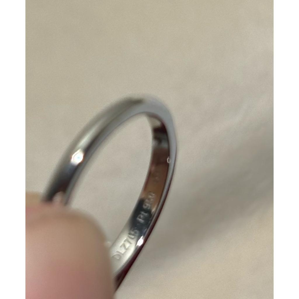 二手卡地亞CARTIER SOLITAIRE 1895 PT950卡地亞鉑金四抓單顆鑽戒指婚戒 49號 0.31克拉-細節圖7