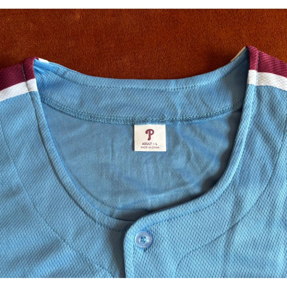 【D3】全新費城費城人Phillies Kyle Schwarber棒球球衣 SZ L-細節圖2