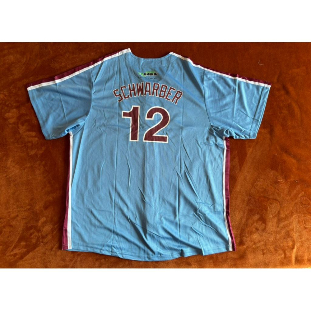 【D3】全新費城費城人Phillies Kyle Schwarber棒球球衣 SZ L-細節圖3