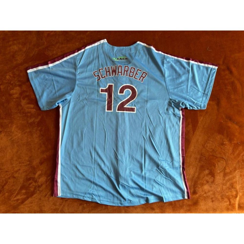 【D3】全新費城費城人Phillies Kyle Schwarber棒球球衣 SZ L-細節圖4