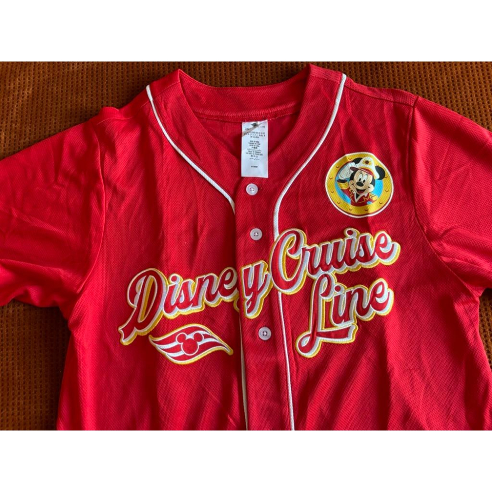 【G5】全新Disney迪士尼Captain Minnie米妮米老鼠棒球球衣 SZ XS-細節圖2