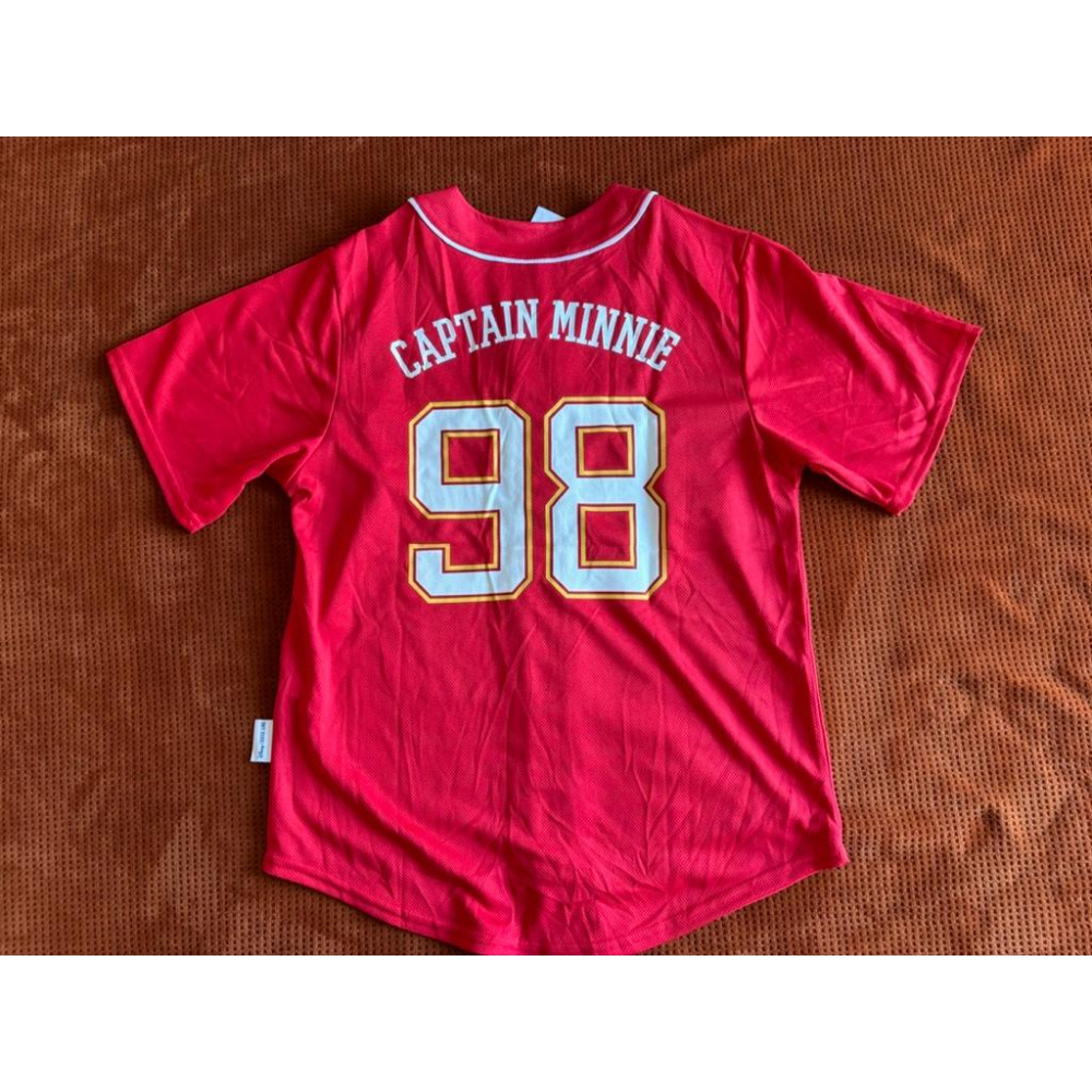 【G5】全新Disney迪士尼Captain Minnie米妮米老鼠棒球球衣 SZ XS-細節圖4