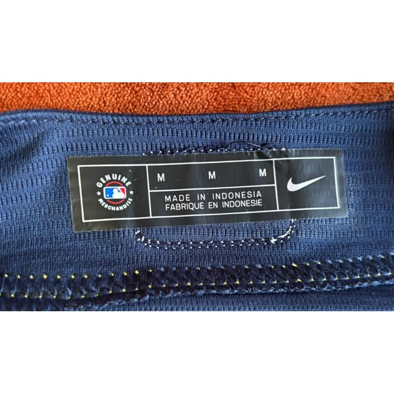 【K3】二手Nike密爾瓦基釀酒人Milwaukee Brewers復古球衣Yelich SZ M-細節圖4