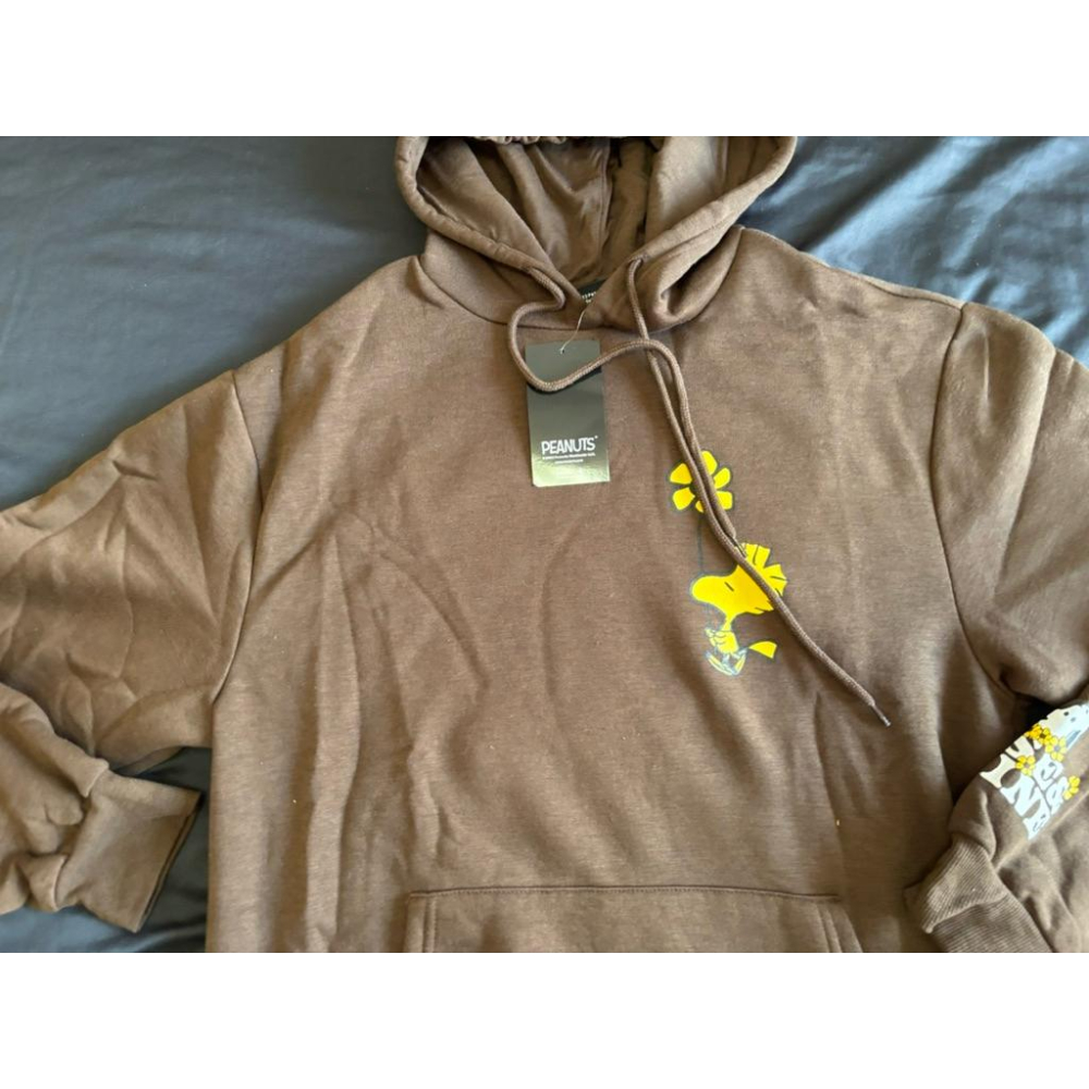 【J4】全新史努比Snoopy Peanuts Woodstock糊塗塌客帽T SZ M-細節圖2