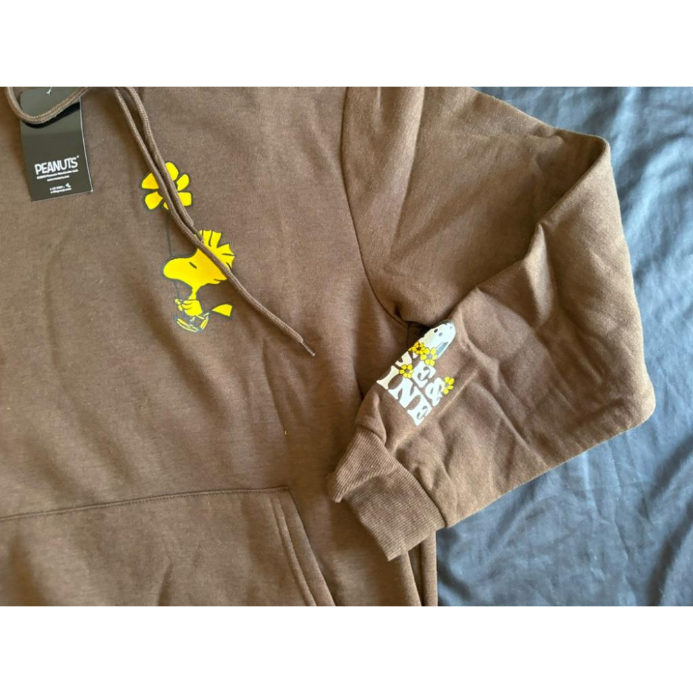 【J4】全新史努比Snoopy Peanuts Woodstock糊塗塌客帽T SZ M-細節圖3