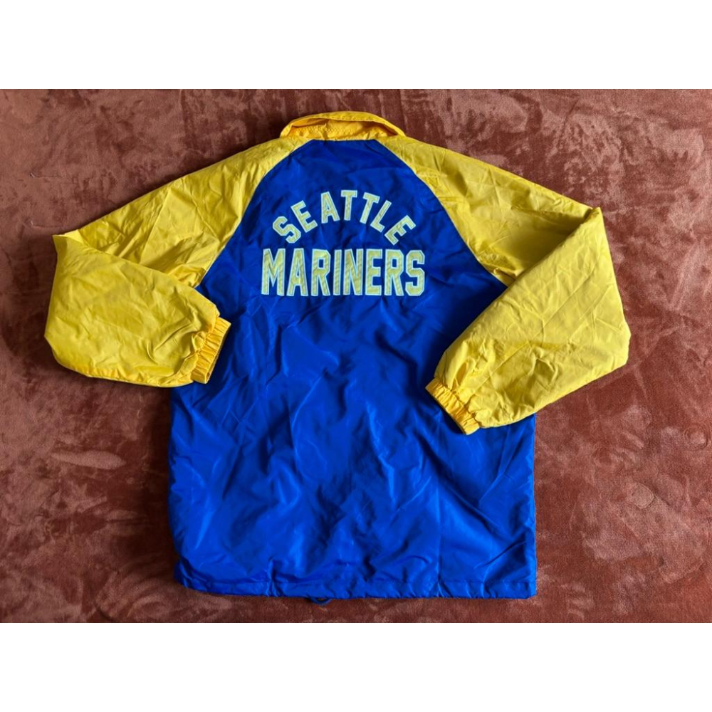 全新MLB西雅圖水手Seattle Mariners鋪綿教練外套 SZ L-細節圖5