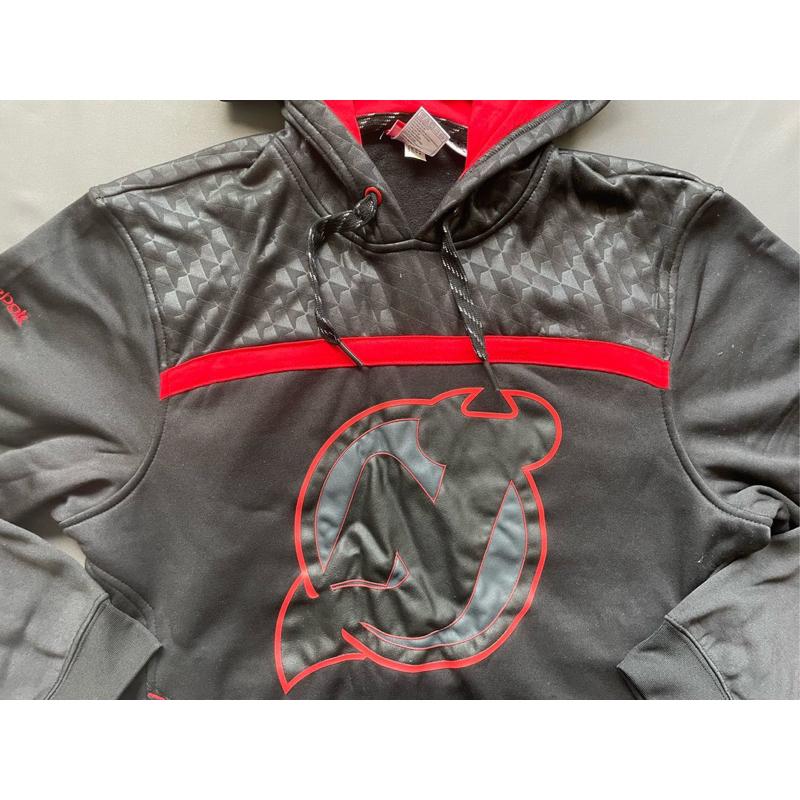 【I5】全新 Reebok Face off系列NHL紐澤西魔鬼New Jersey Devils帽T  SZ S-細節圖3