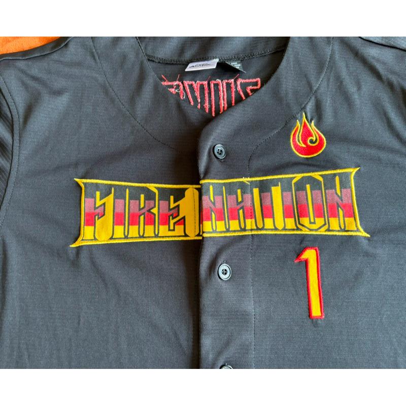 Lunchbox二手Avatar: The Last Airbender Fire Nation降世神通棒球球衣SZ L-細節圖2