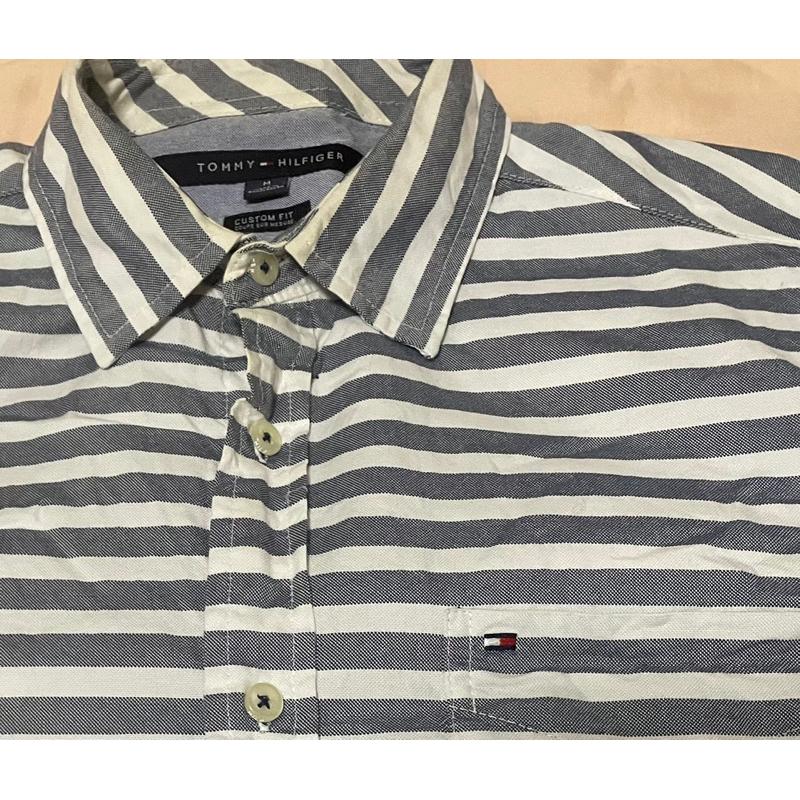 【L2】二手橫條紋Tommy Hilfger 襯衫 SZ M-細節圖2