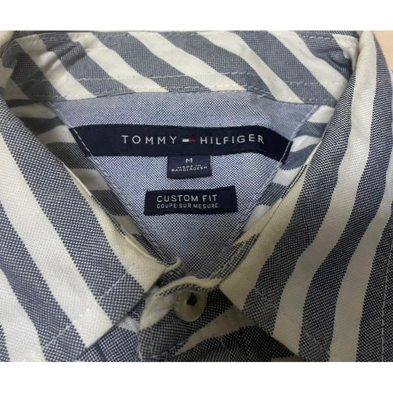 【L2】二手橫條紋Tommy Hilfger 襯衫 SZ M-細節圖3