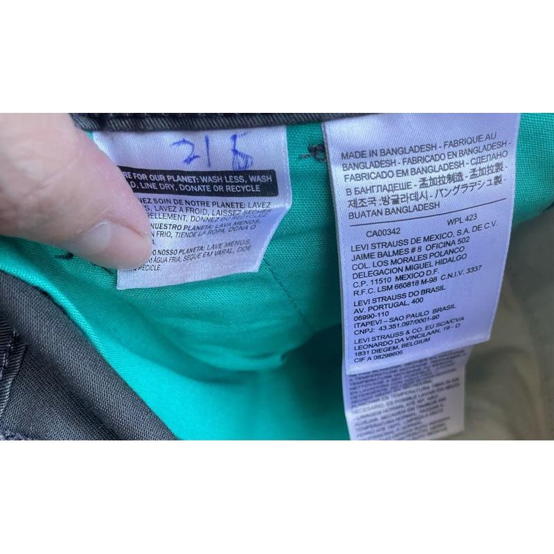 二手Levi＇s 511 小直筒休閒褲W32 L32-細節圖3