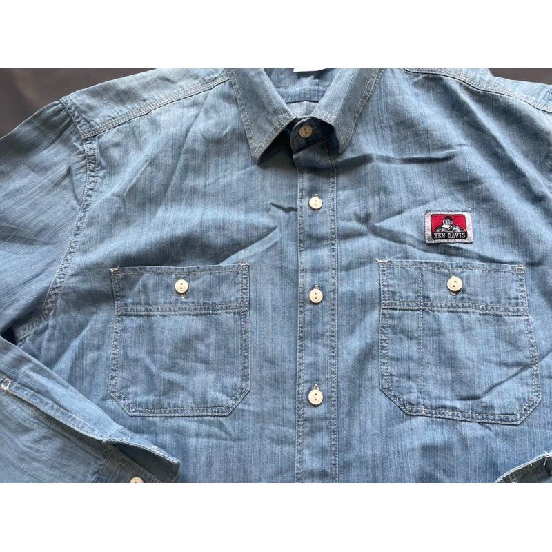 【P4】全新日版Ben  Davis牛仔襯衫  SZ XL-細節圖2