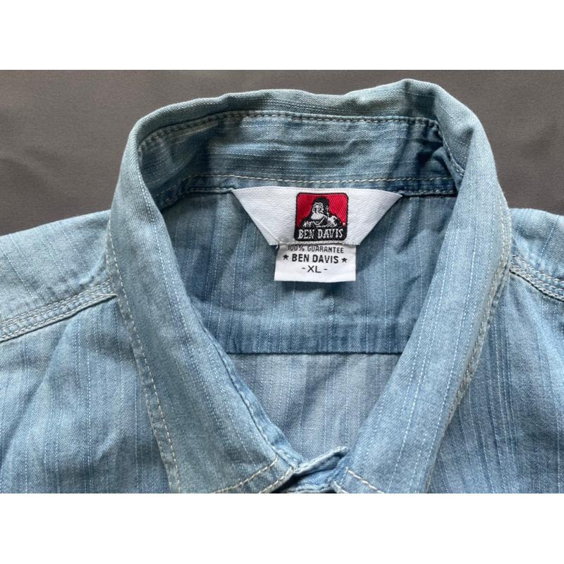 【P4】全新日版Ben  Davis牛仔襯衫  SZ XL-細節圖3