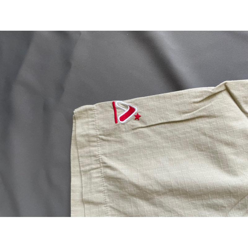 【P4】早期二手古著Vintage嘻哈大牌Akedemiks卡其襯衫 SZ L-細節圖4