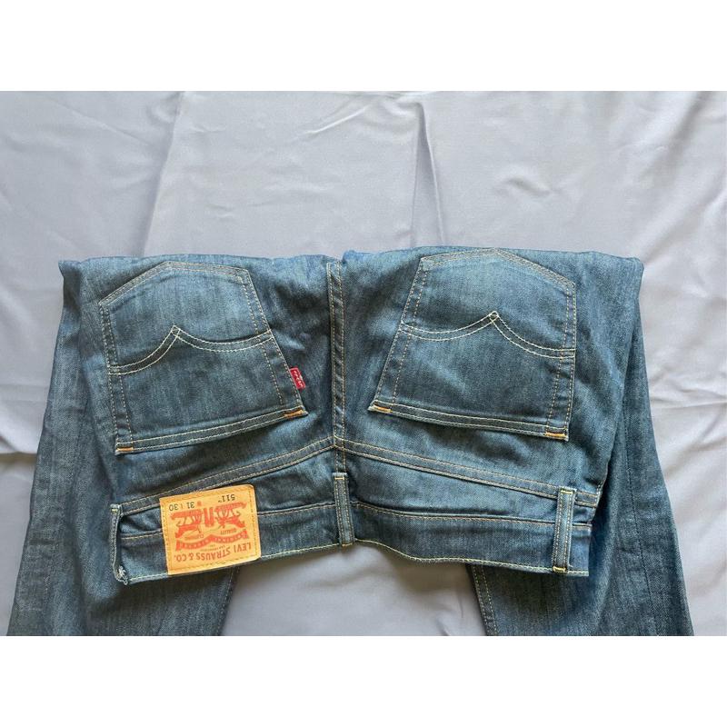 二手Levi＇s 511 小直筒牛仔褲W31 L30-細節圖5