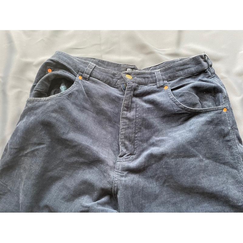 二手古著Vintage香港製造潮牌Xlarge燈芯絨長褲 SZ 32-細節圖3