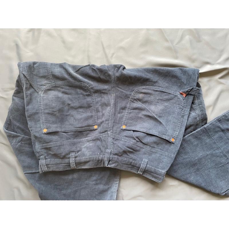 二手古著Vintage香港製造潮牌Xlarge燈芯絨長褲 SZ 32-細節圖5