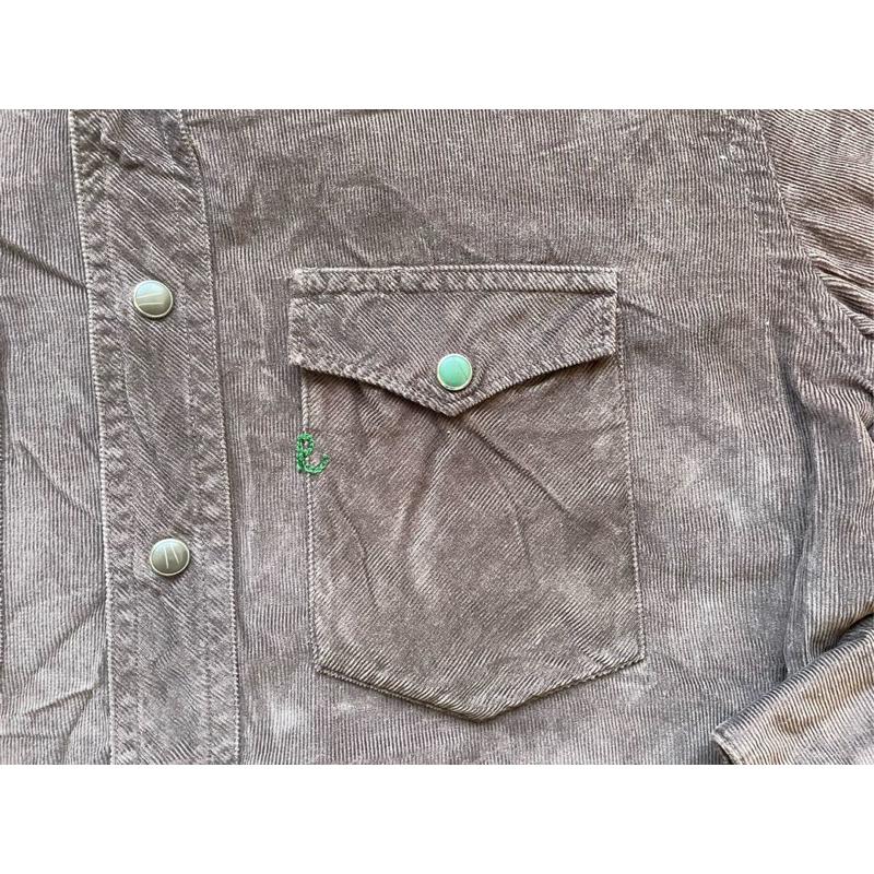 【L3】二手古著Vintage Roots Canada抓絨素面襯衫 SZ XS-細節圖3
