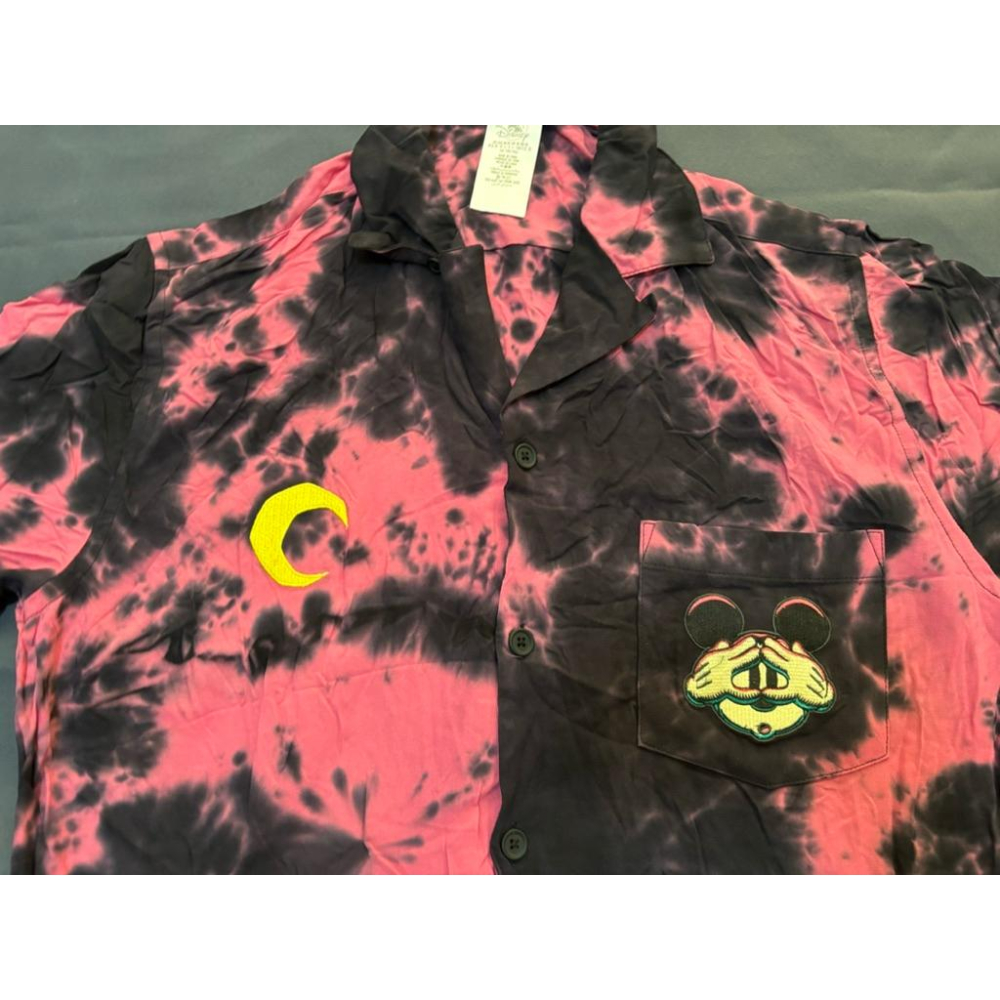 【H5】全新迪士尼Disney萬聖節Holloween渲染彈性襯衫 SZ M-細節圖3