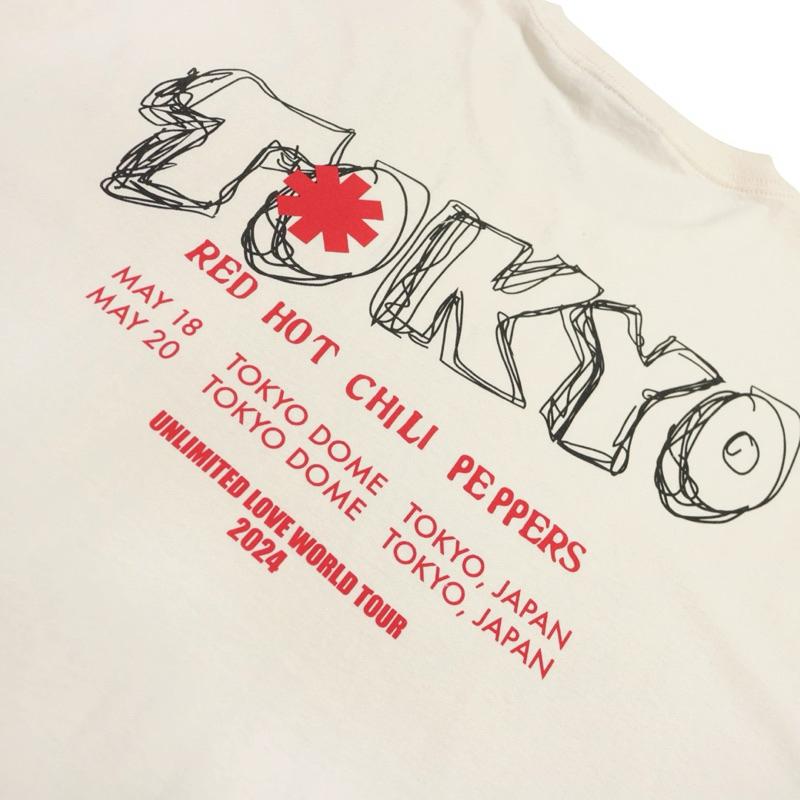 【K2】全新嗆辣紅椒Red Hot Chili Peppers東京演唱會Tokyo Tour短T SZ M-細節圖3