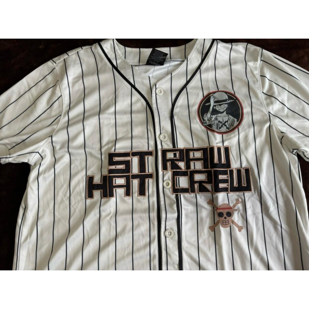 【F1】全新卡通航海王魯夫Luffy棒球球衣SZ XL-細節圖2