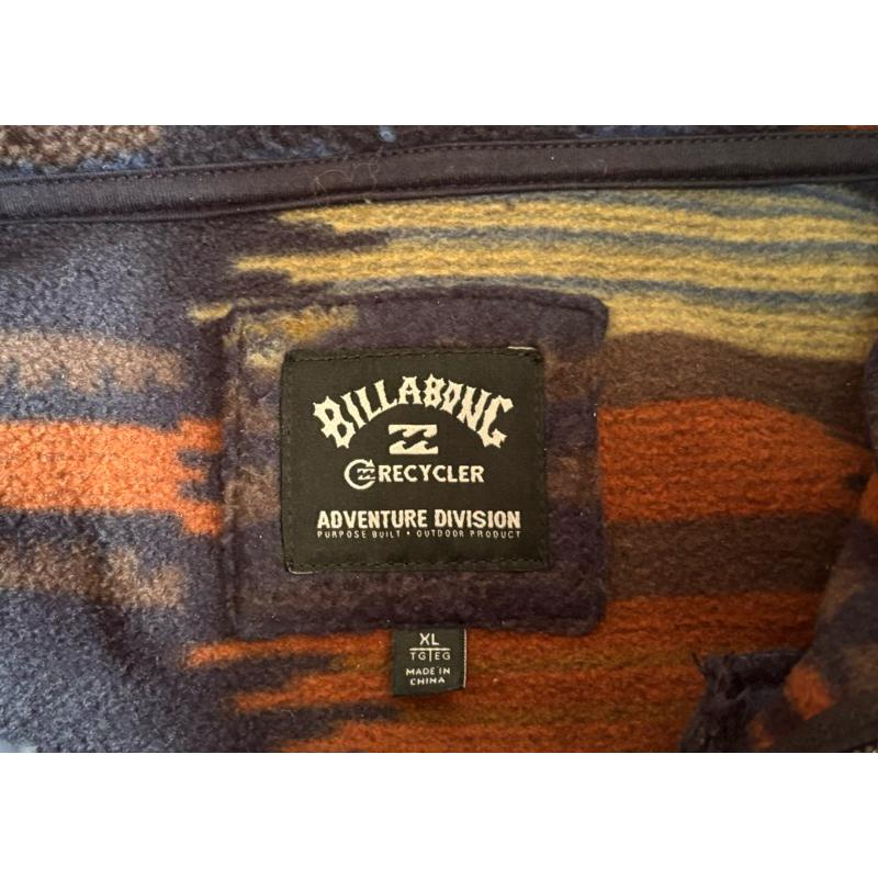 【R4】二手衝浪滑板大牌Billabong厚拉鏈毛衣 SZ XL-細節圖4