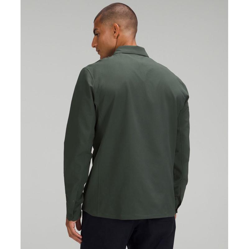 二手City Scope Overshirts Lululemon軍綠色襯衫外套 SZ L-細節圖2