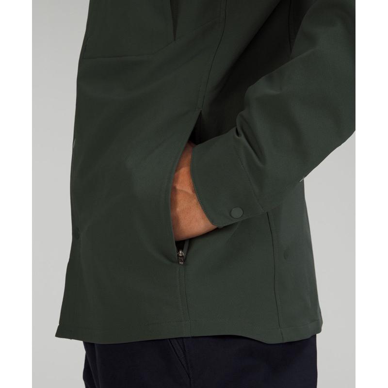 二手City Scope Overshirts Lululemon軍綠色襯衫外套 SZ L-細節圖4