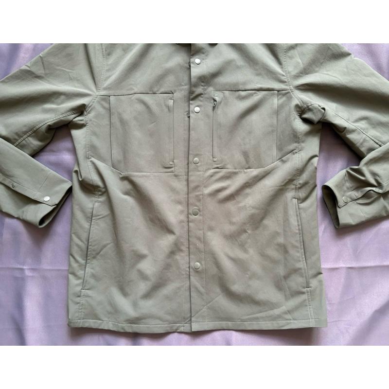 二手City Scope Overshirts Lululemon軍綠色襯衫外套 SZ L-細節圖7