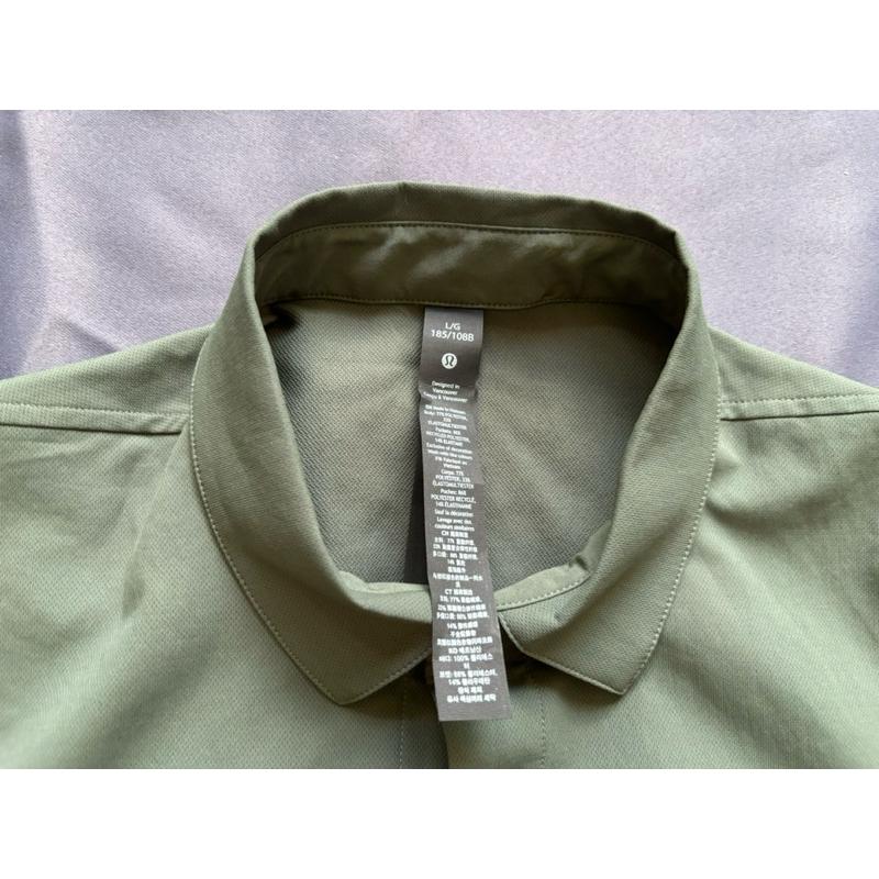 二手City Scope Overshirts Lululemon軍綠色襯衫外套 SZ L-細節圖8