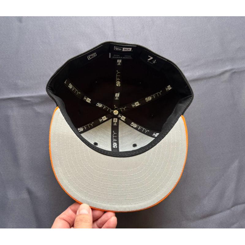 東京巨蛋帶回全新日本讀賣巨人New Era全封棒球帽 SZ 7 1/4-細節圖3