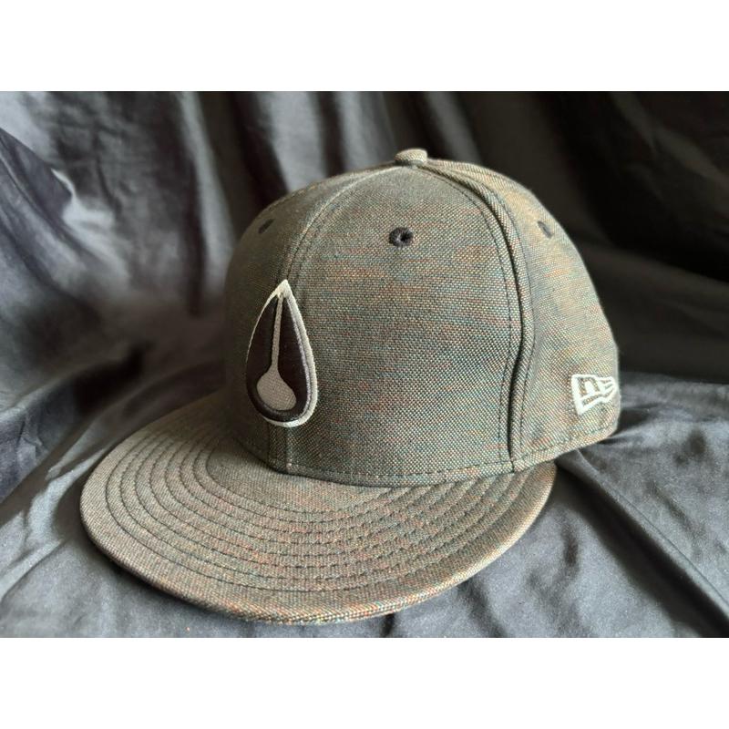 二手古著Vintage New Era Nixon logo全封棒球帽 SZ 7 1/2-細節圖2